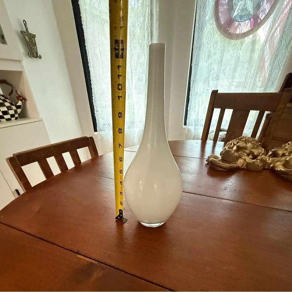 IKEA Johanna Jelinek Hand Blown Salong Art Glass Vases 1990 White MCM 12